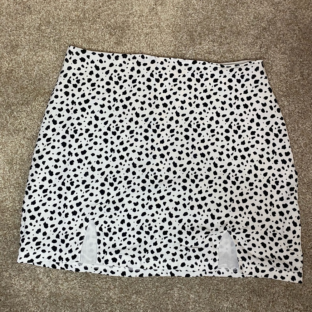 Kendall and Kylie animal print mini skirt